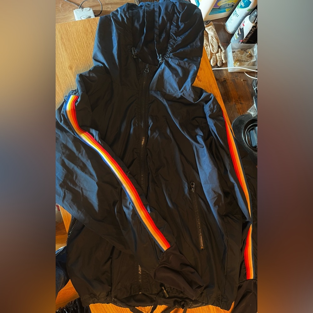 Zyia Rainbow windbreaker jacket